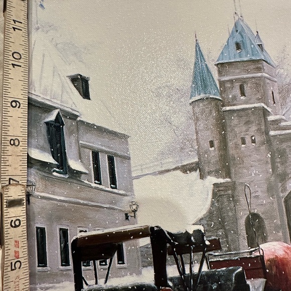 Vintage Lise Auger Canvas Picture - Picture 9 of 9